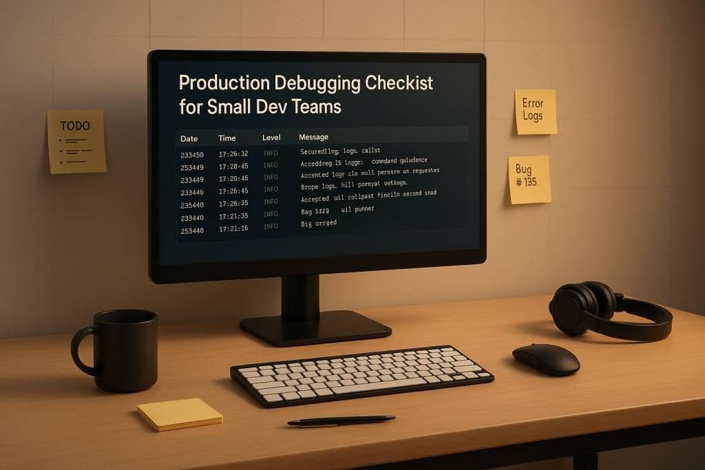 Production Debugging Checklist for Small Dev Teams | Tracekit Blog