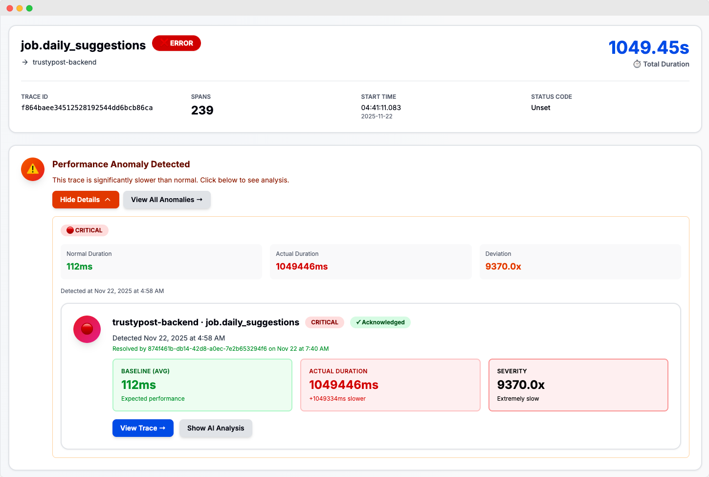 Automatic Anomaly Detection